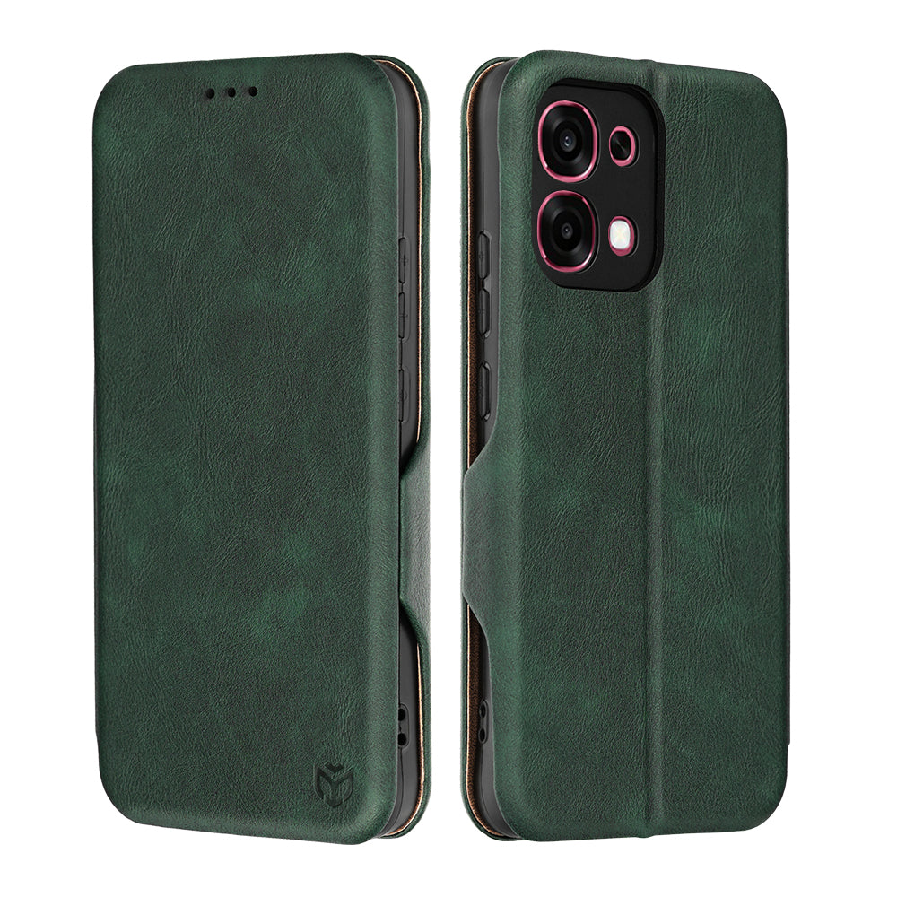 Husa de protectie Techsuit Safe Wallet Plus compatibil cu Oppo A6 Pro 4G / Oppo A6 Pro 5G, Verde