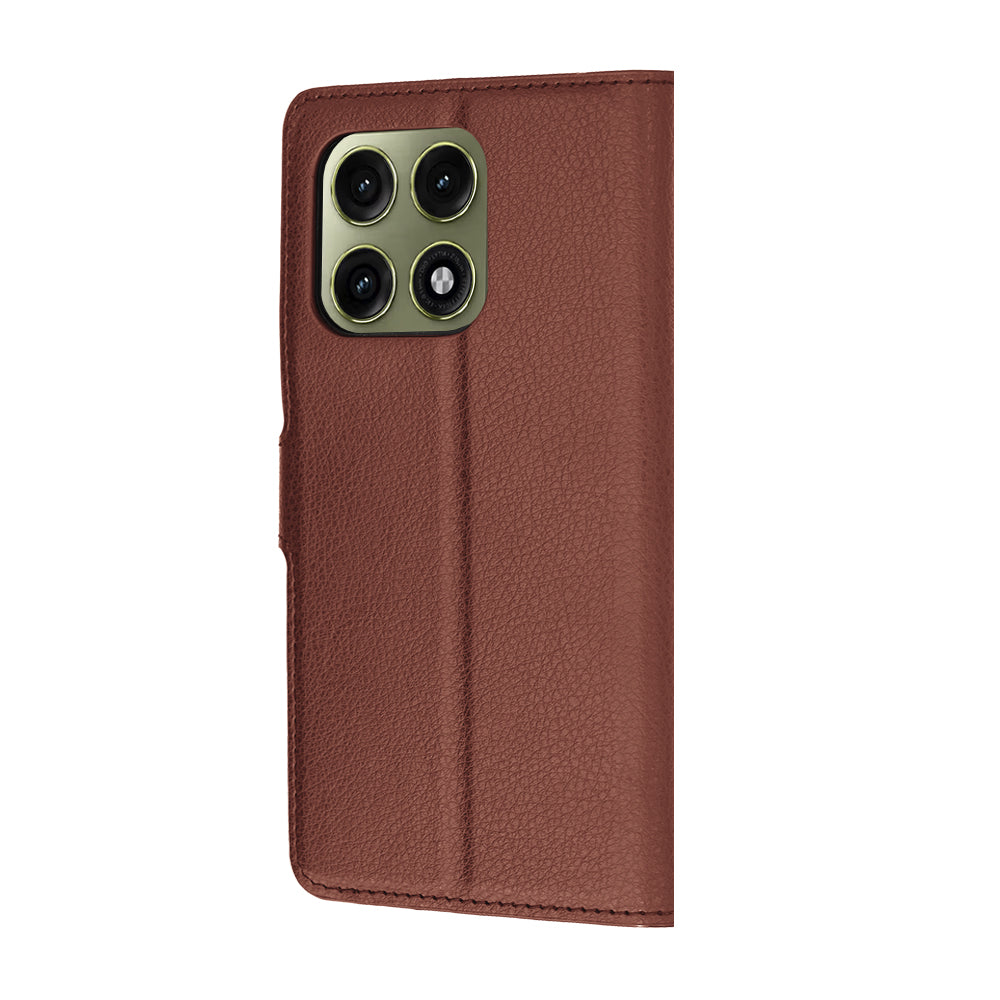 Husa de protectie Techsuit Leather Folio compatibil cu Motorola Edge 70 Pro, Maro