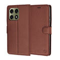 Husa de protectie Techsuit Leather Folio compatibil cu Motorola Edge 70 Pro, Maro