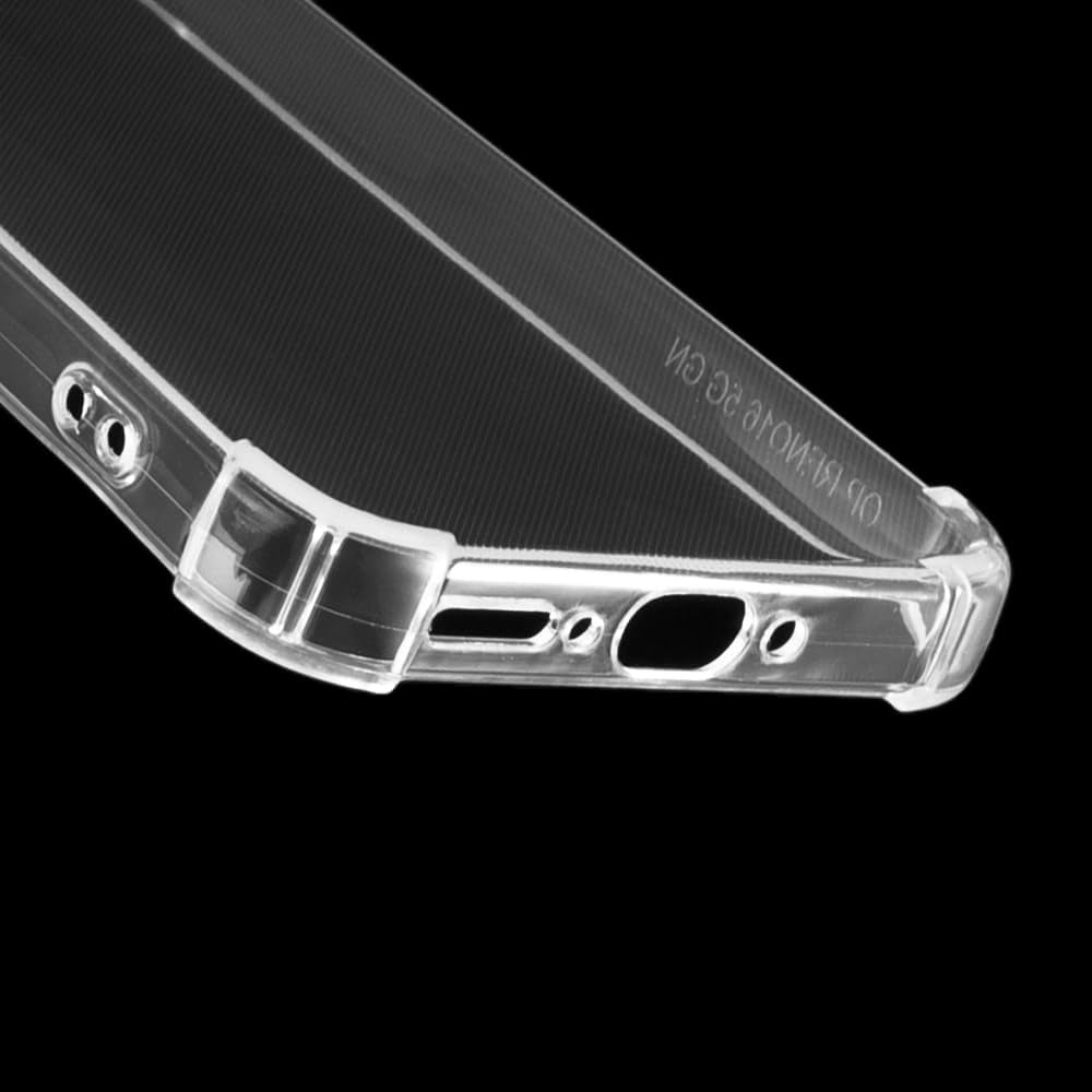 Husa de protectie Techsuit Shockproof Clear Silicone compatibil cu Oppo Reno16 Pro, Transparent