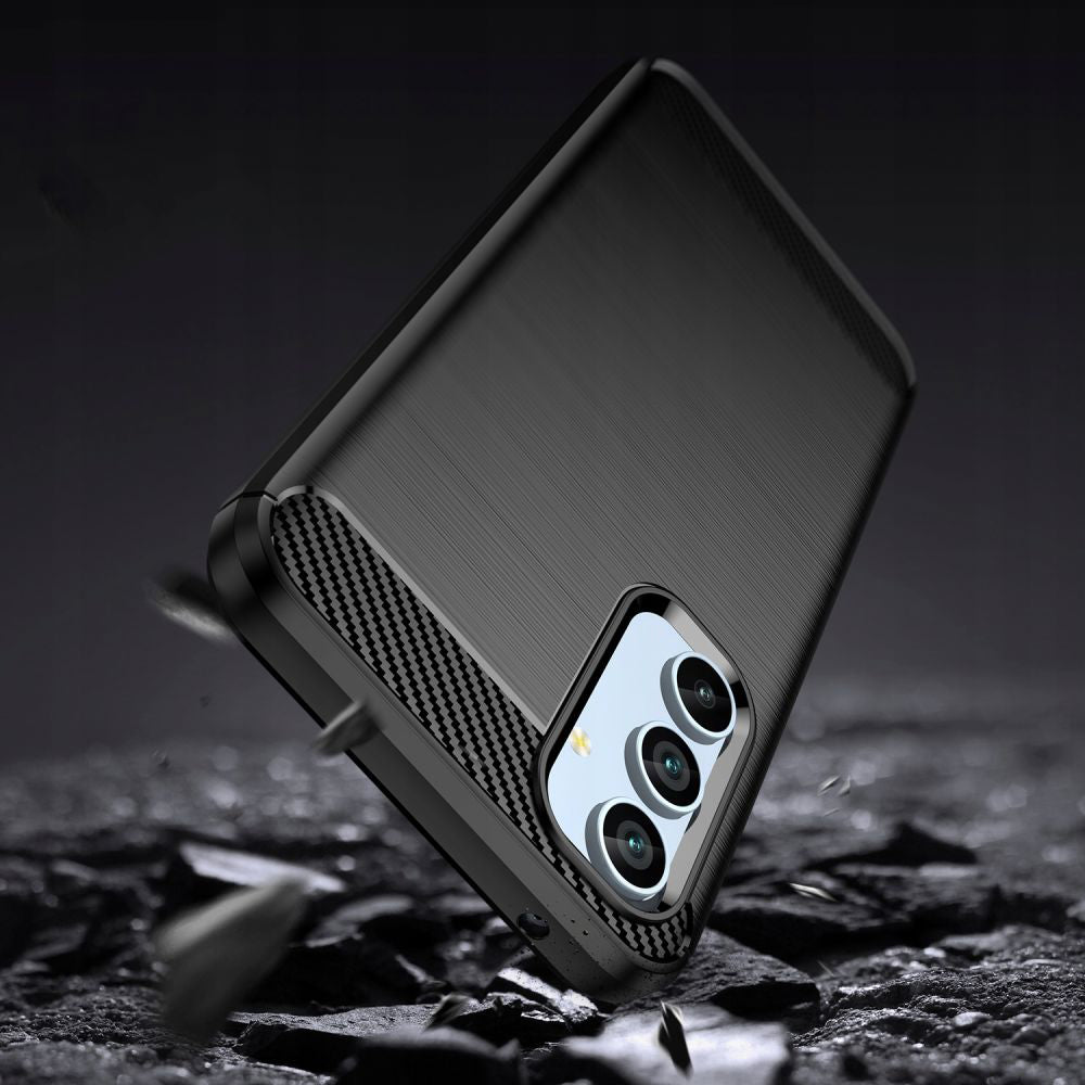 TechSuit Husa de protectie Techsuit Carbon Silicone compatibil cu Samsung Galaxy A34 5G, Negru – imagine 3