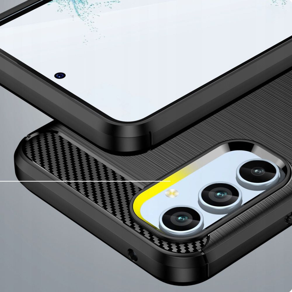 TechSuit Husa de protectie Techsuit Carbon Silicone compatibil cu Samsung Galaxy A34 5G, Negru – imagine 4