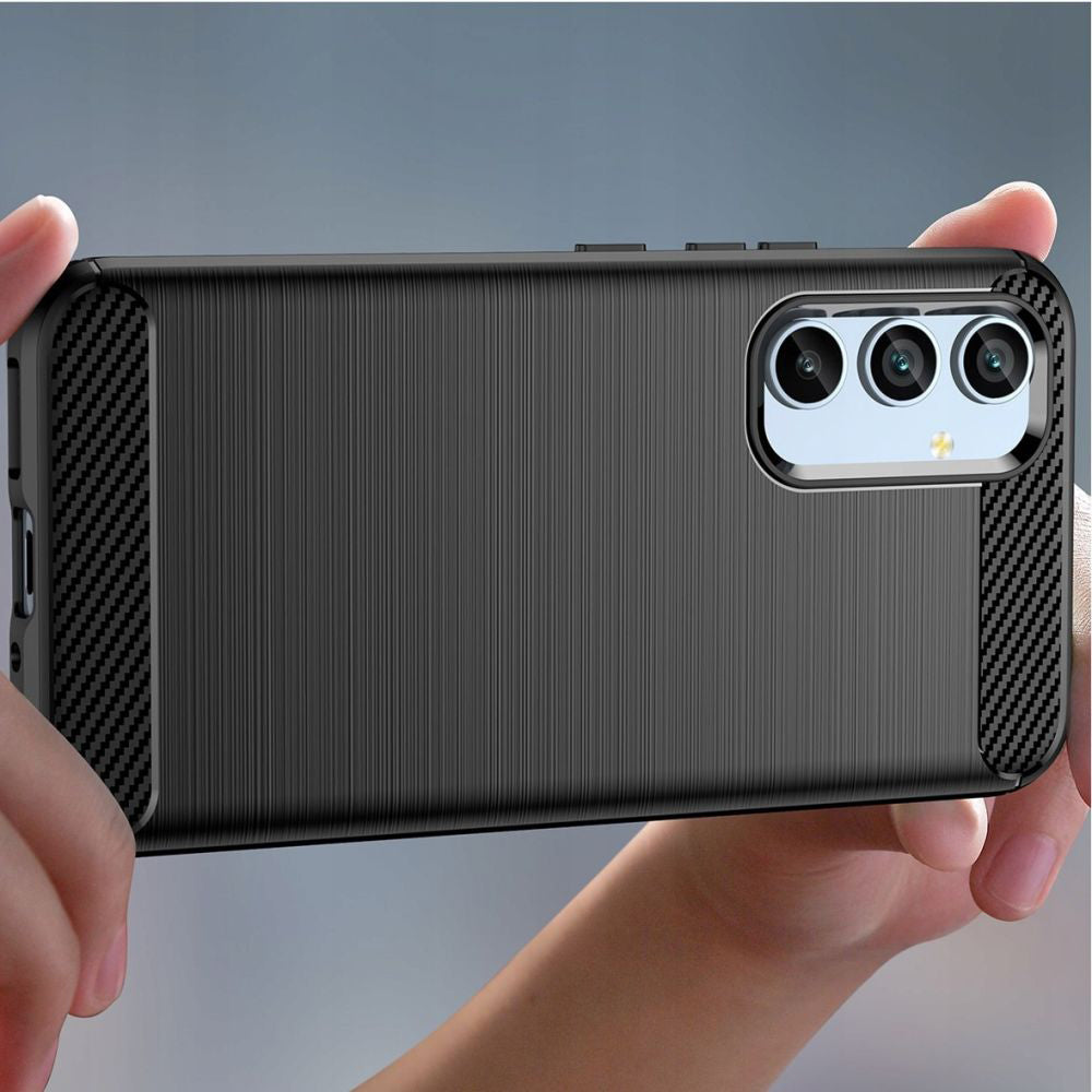 Techsuit - Carbon Silicone - Samsung Galaxy A54 - Black