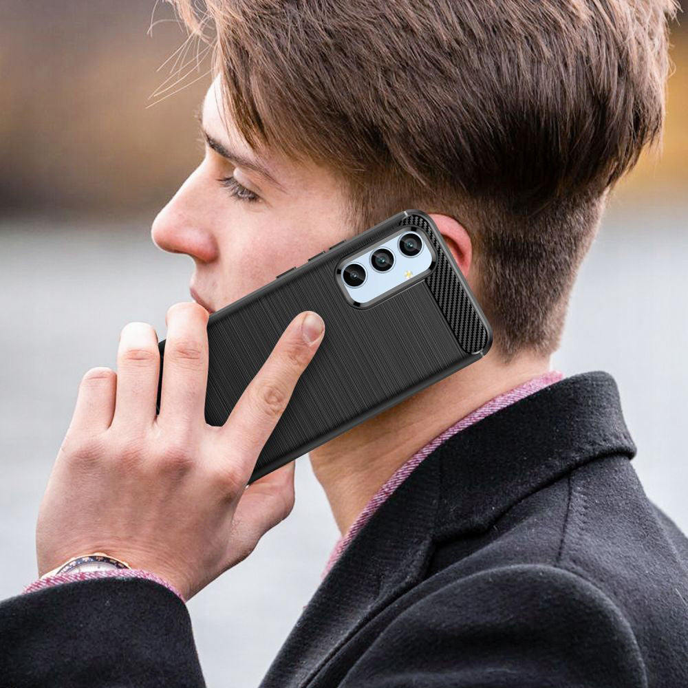 Techsuit - Carbon Silicone - Samsung Galaxy A54 - Black