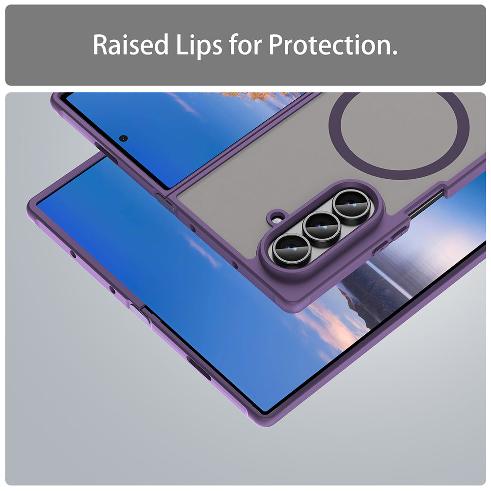Husa de protectie Techsuit HaloFrost II MagSafe compatibil cu Samsung Galaxy Z Fold8 Ultra, Mov