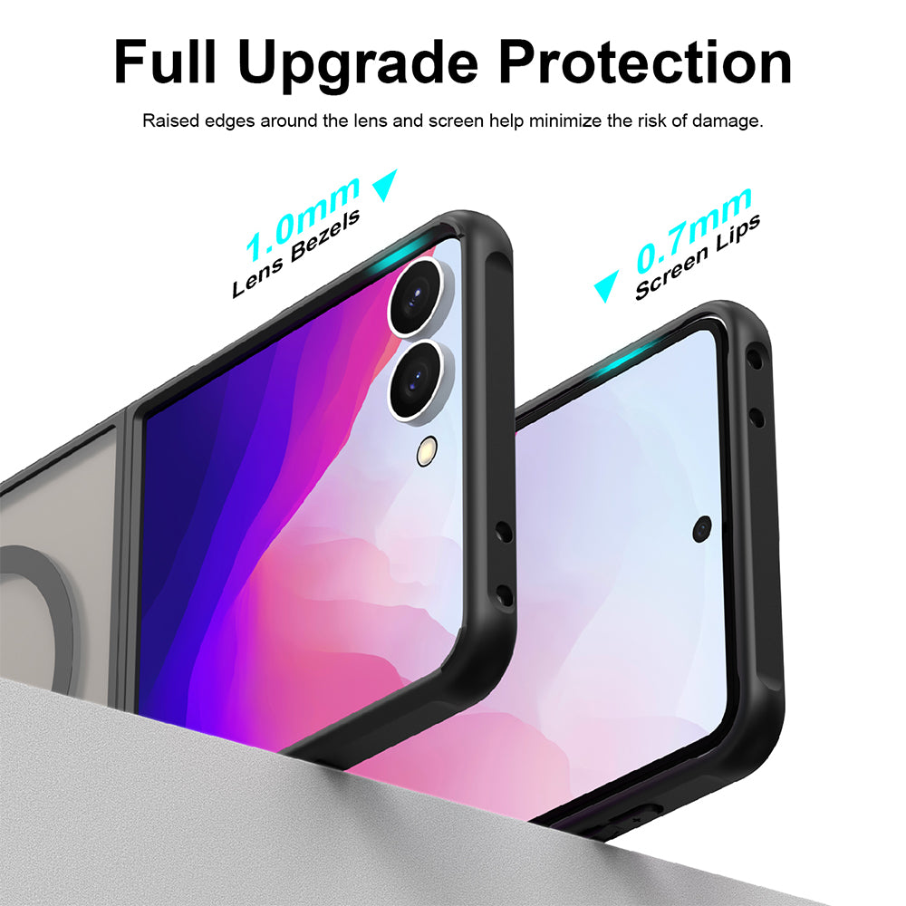 Husa de protectie Techsuit HaloFrost II MagSafe compatibil cu Samsung Galaxy Z Flip8, Negru