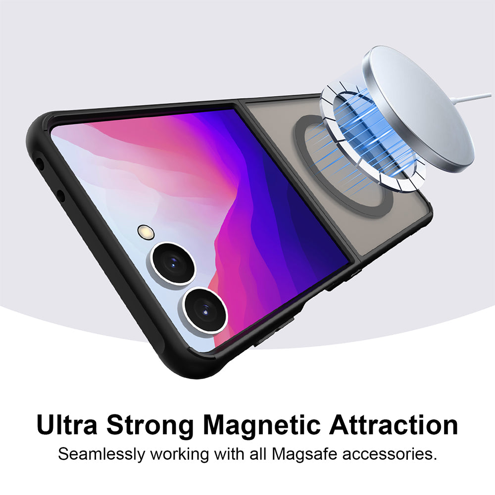 Husa de protectie Techsuit HaloFrost II MagSafe compatibil cu Samsung Galaxy Z Flip8, Negru