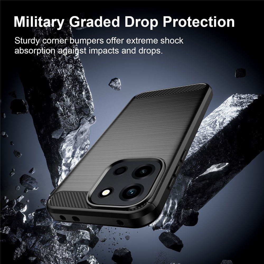 Husa de protectie Techsuit Carbon Silicone compatibil cu OnePlus Nord 6, Albastru
