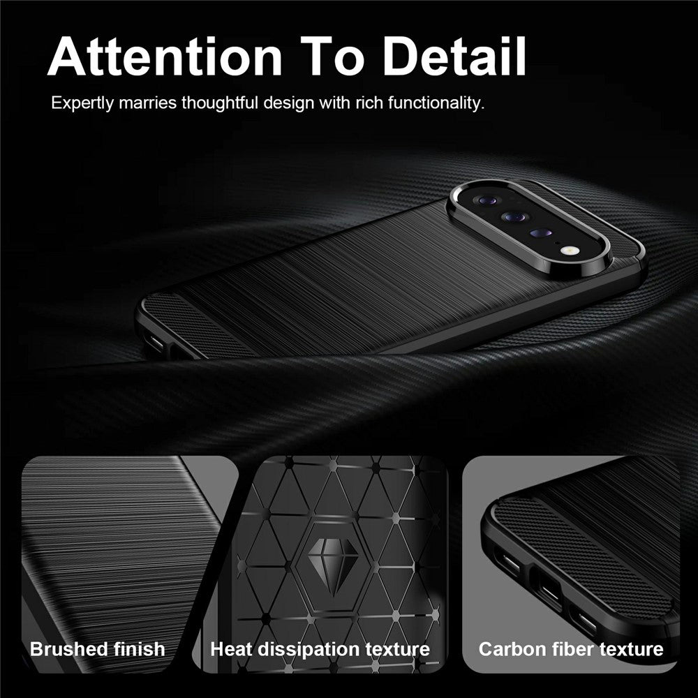 Husa de protectie Techsuit Carbon Silicone compatibil cu Google Pixel 11 Pro XL, Negru