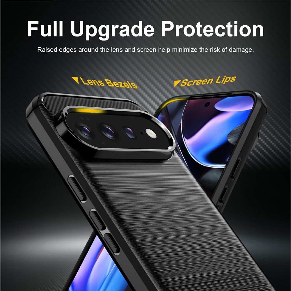 Husa de protectie Techsuit Carbon Silicone compatibil cu Google Pixel 11 Pro XL, Negru