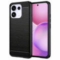 Husa de protectie Techsuit Carbon Silicone compatibil cu Oppo Reno16 / Reno16 Pro, Negru
