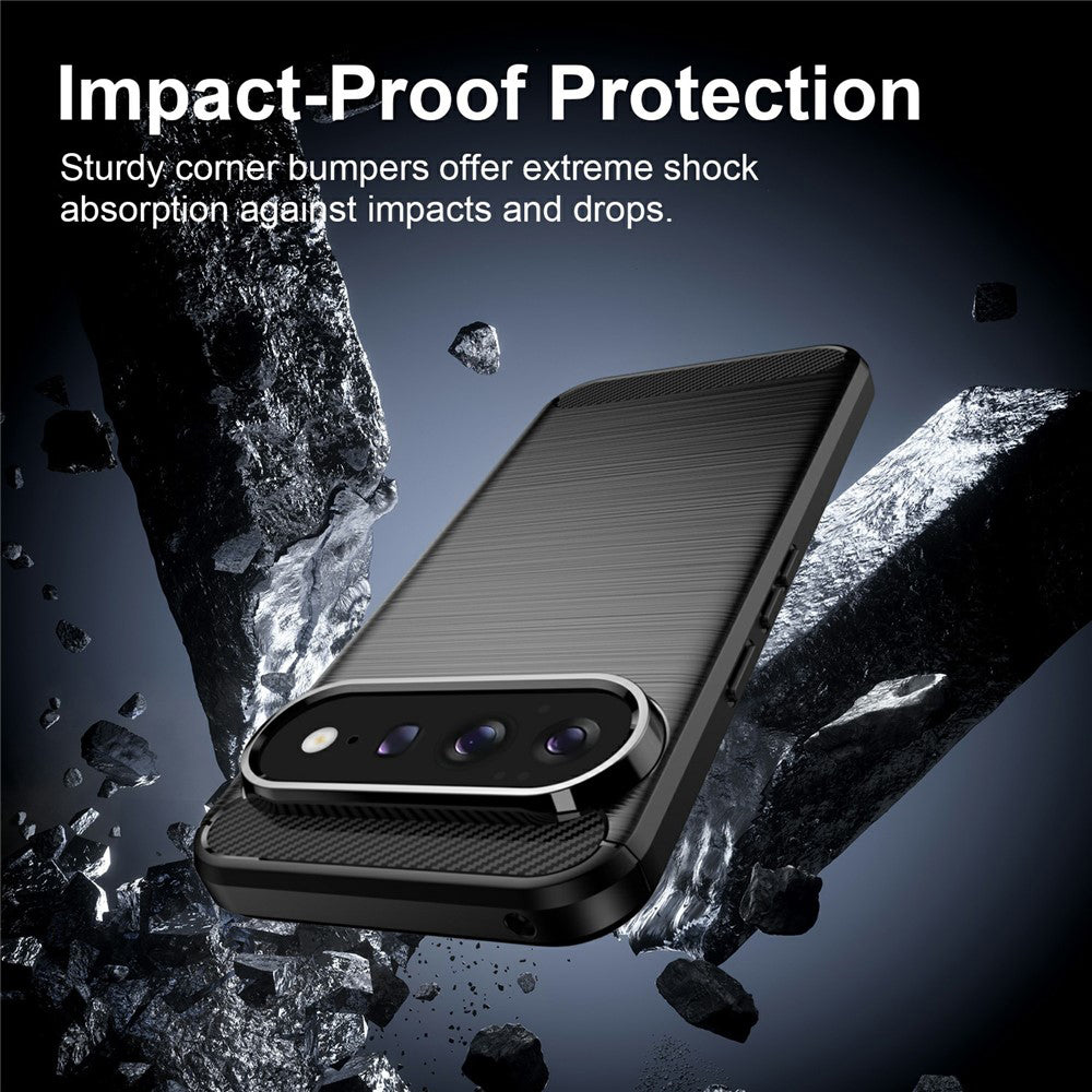 Husa de protectie Techsuit Carbon Silicone compatibil cu Google Pixel 11 / Pixel 11 Pro, Negru