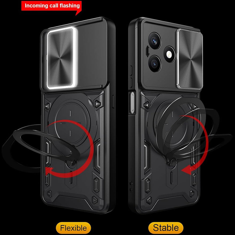 Husa de protectie Techsuit CamGuard Pro compatibil cu Honor X8d, Negru