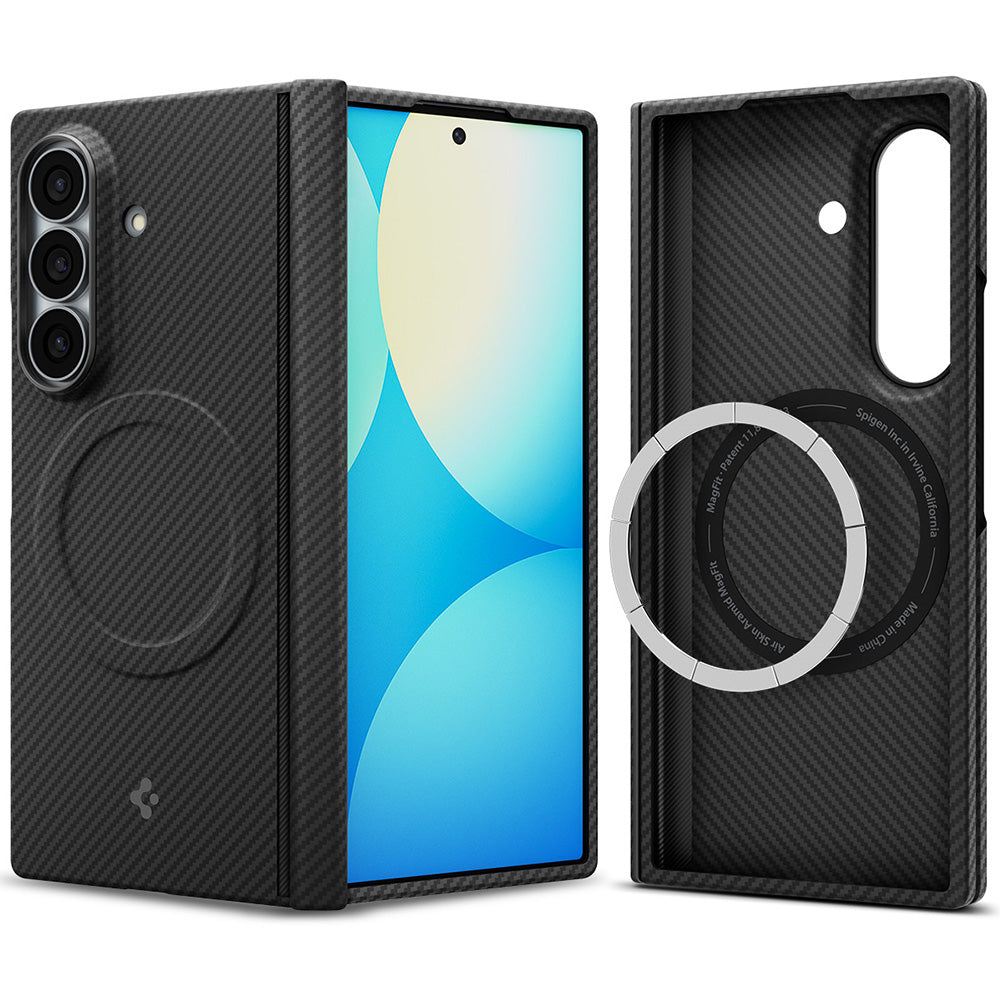 Husa de protectie Spigen Air Skin Aramid MagFit compatibil cu Samsung Galaxy Z Fold8 Ultra, Negru