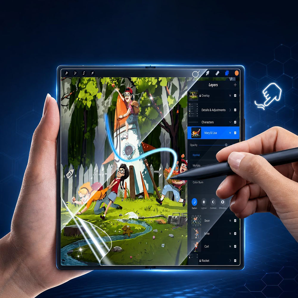 Folie de protectie Blueo compatibil cu Samsung Galaxy Z Fold8, Transparent