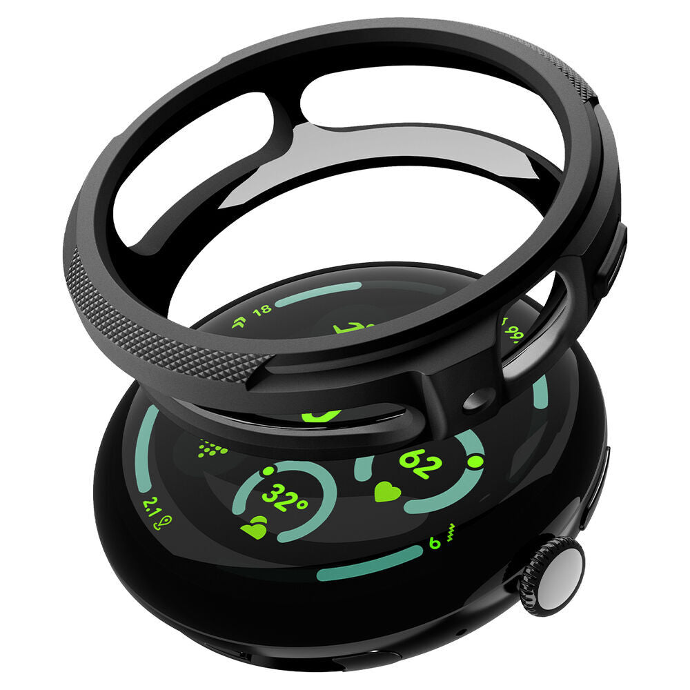 Husa smartwatch Spigen compatibil cu Google Pixel Watch 4 41mm, Negru