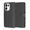 Husa de protectie Techsuit Leather Folio compatibil cu Oppo Reno16 Pro, Negru