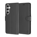 Husa de protectie Techsuit Leather Folio compatibil cu Samsung Galaxy S26 FE / S25 FE, Negru