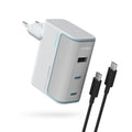 Incarcator Cuktech (AD1003EU), 2x USB-C + USB, 100W, GaN, Alb