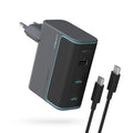 Incarcator Cuktech (AD1003EU), 2x USB-C + USB, 100W, GaN, Gri