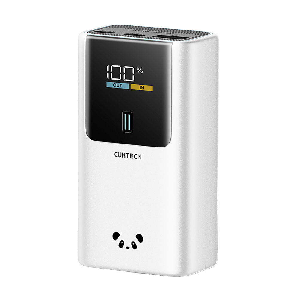 Baterie externa Cuktech PB1055 (CKPB1055GBTG), 10000mAh, 2x USB-C + USB, 55W, Gri