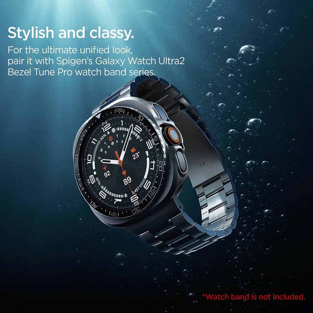 Rama pentru Samsung Galaxy Watch Ultra 2 - Spigen Bezel Tune Pro Pilot (ACS11618) - Silver