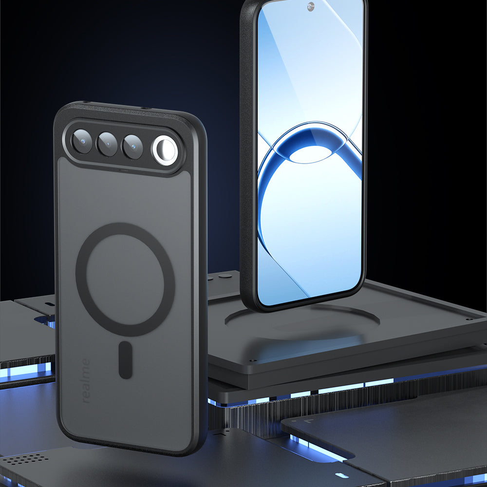 Husa de protectie Techsuit PureFrost MagSafe compatibil cu Realme 16 5G, Negru Frost