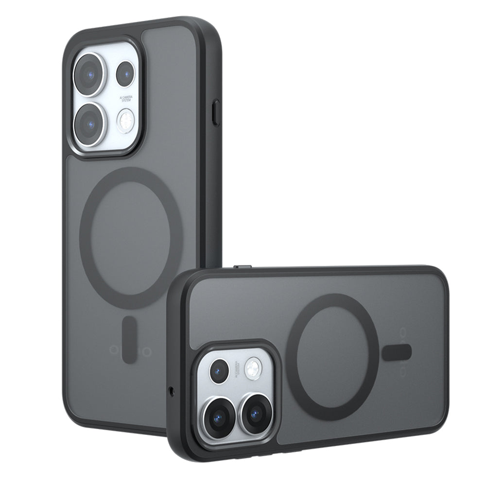 Husa de protectie Techsuit PureFrost MagSafe compatibil cu Oppo Reno16, Negru Frost