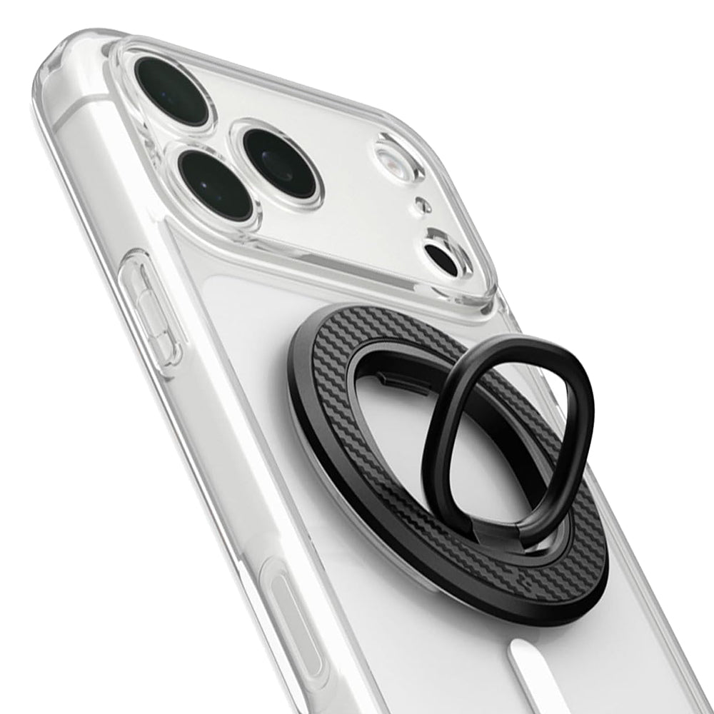 Suport Inel Spigen O-Mag OM106 (AMP09334), Magnet Puternic, Rotație 360°, Negru