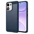 Husa de protectie Techsuit Carbon Silicone compatibil cu Honor 600 Smart, Albastru