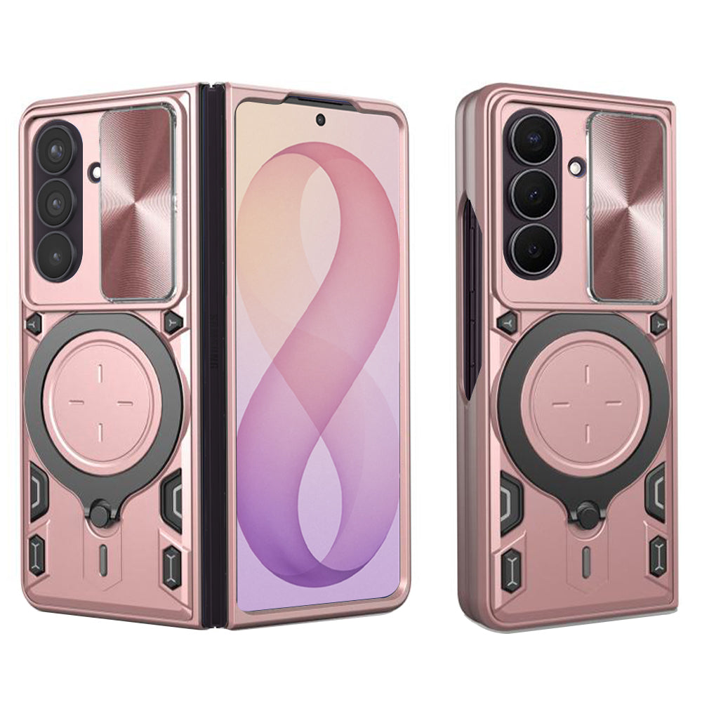 Husa de protectie Techsuit CamGuard Pro compatibil cu Samsung Galaxy Z Fold7 / Z Fold8 Ultra, Roz Auriu