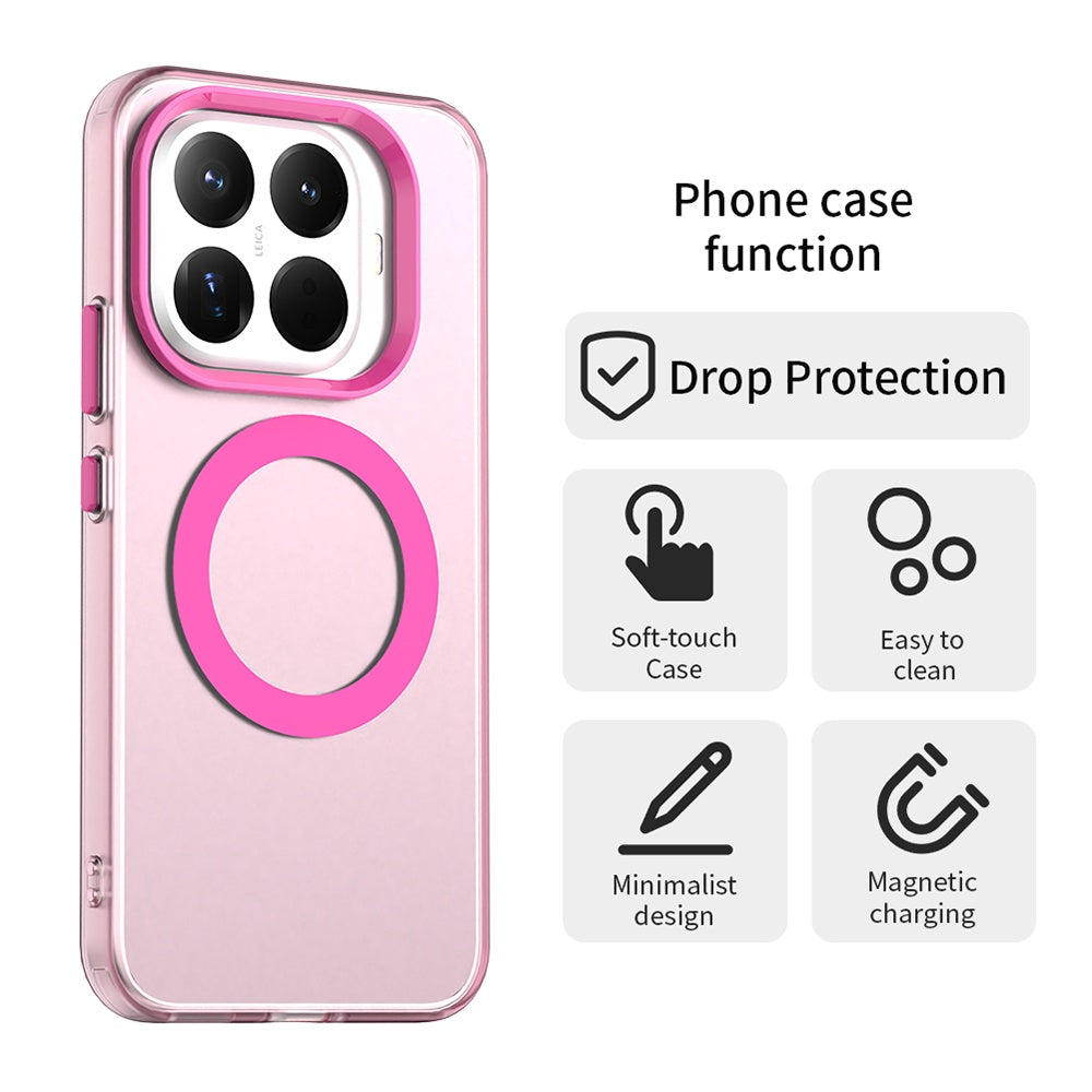 Husa de protectie Techsuit CandyCase MagSafe compatibil cu Xiaomi 17T, Roz