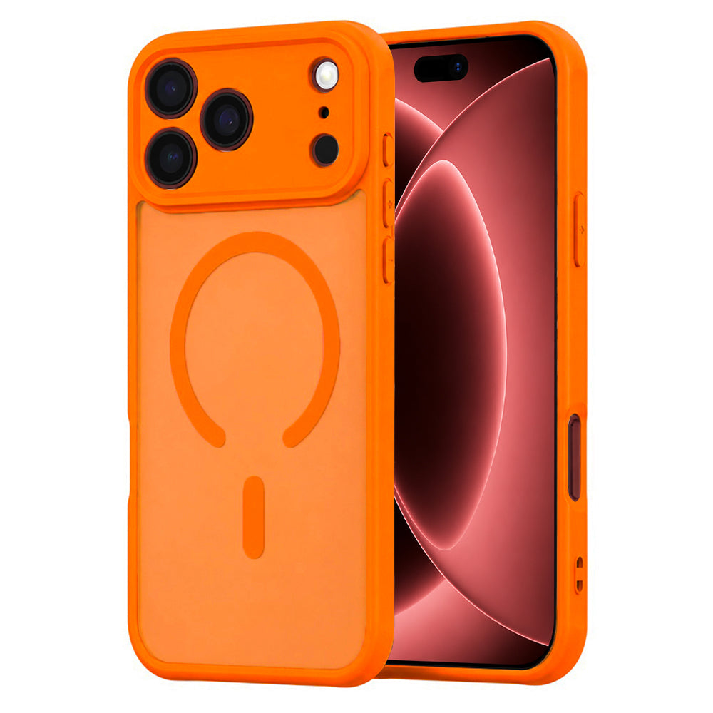 Husa de protectie Techsuit HaloFrost II MagSafe compatibil cu iPhone 18 Pro Max / iPhone 17 Pro Max, Portocaliu