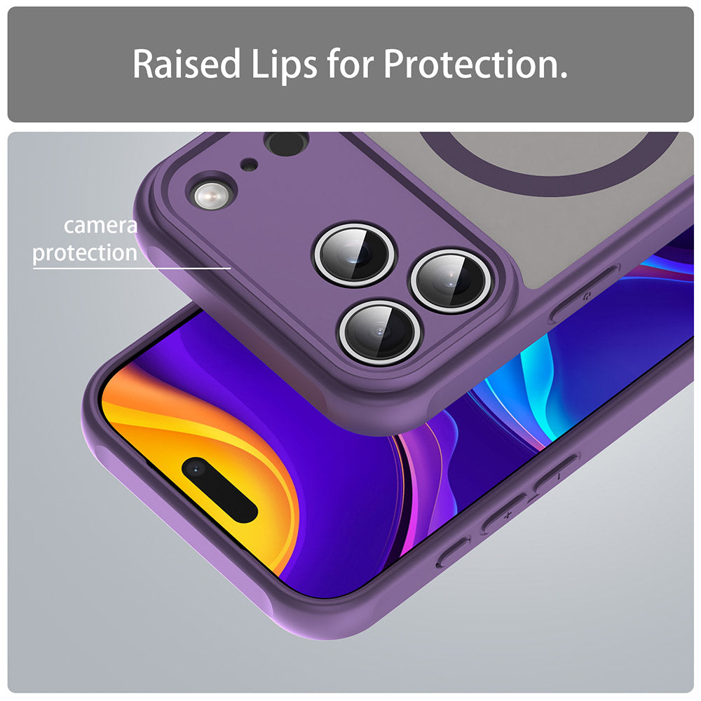 Husa de protectie Techsuit HaloFrost II MagSafe compatibil cu iPhone 18 Pro Max / iPhone 17 Pro Max, Mov