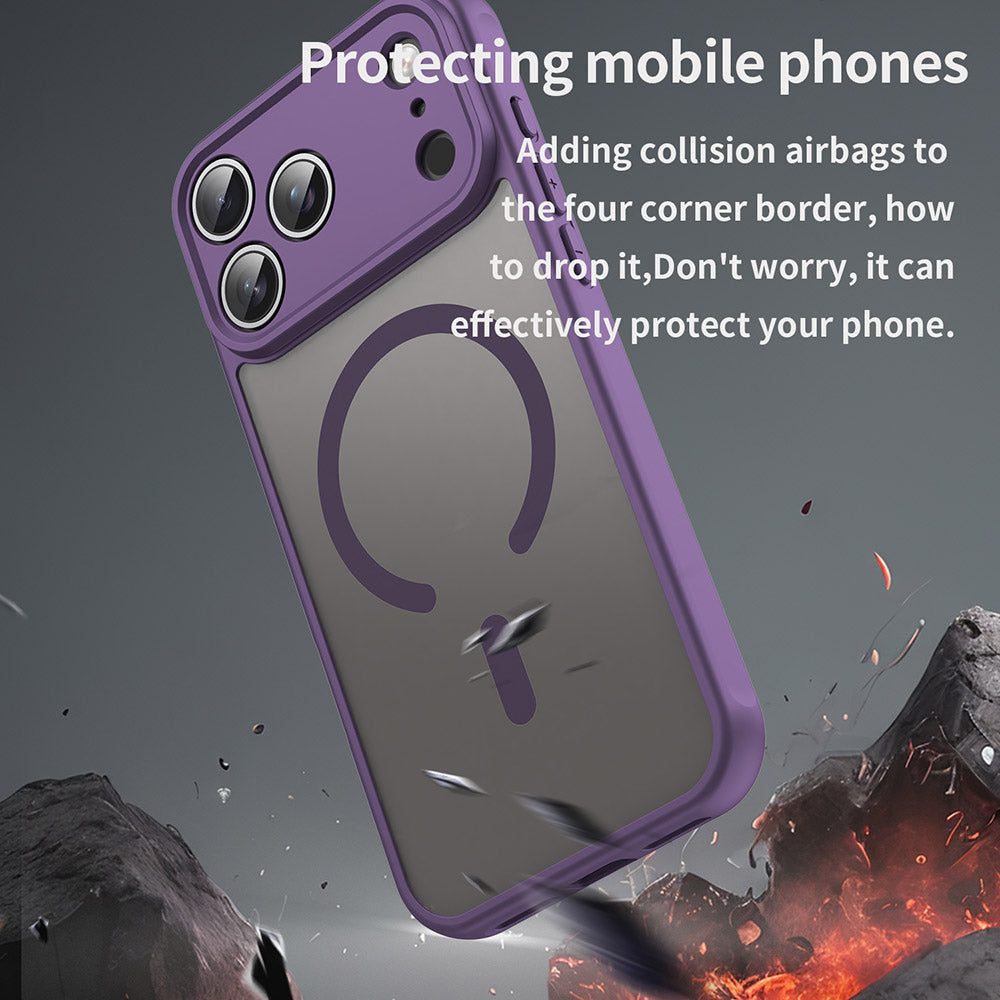 Husa de protectie Techsuit HaloFrost II MagSafe compatibil cu iPhone 18 Pro Max / iPhone 17 Pro Max, Mov