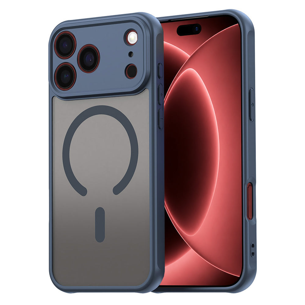 Husa de protectie Techsuit HaloFrost II MagSafe compatibil cu iPhone 18 Pro Max / iPhone 17 Pro Max, Albastru