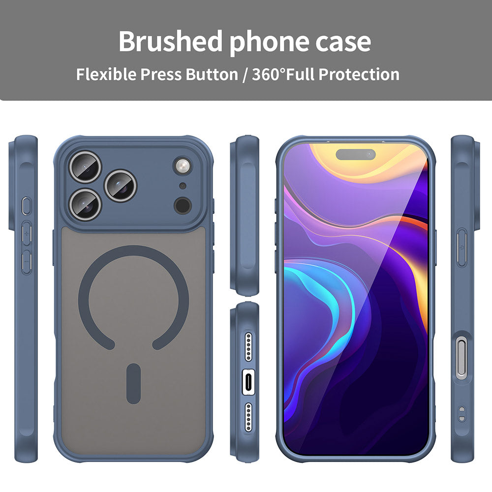 Husa de protectie Techsuit HaloFrost II MagSafe compatibil cu iPhone 18 Pro Max / iPhone 17 Pro Max, Albastru