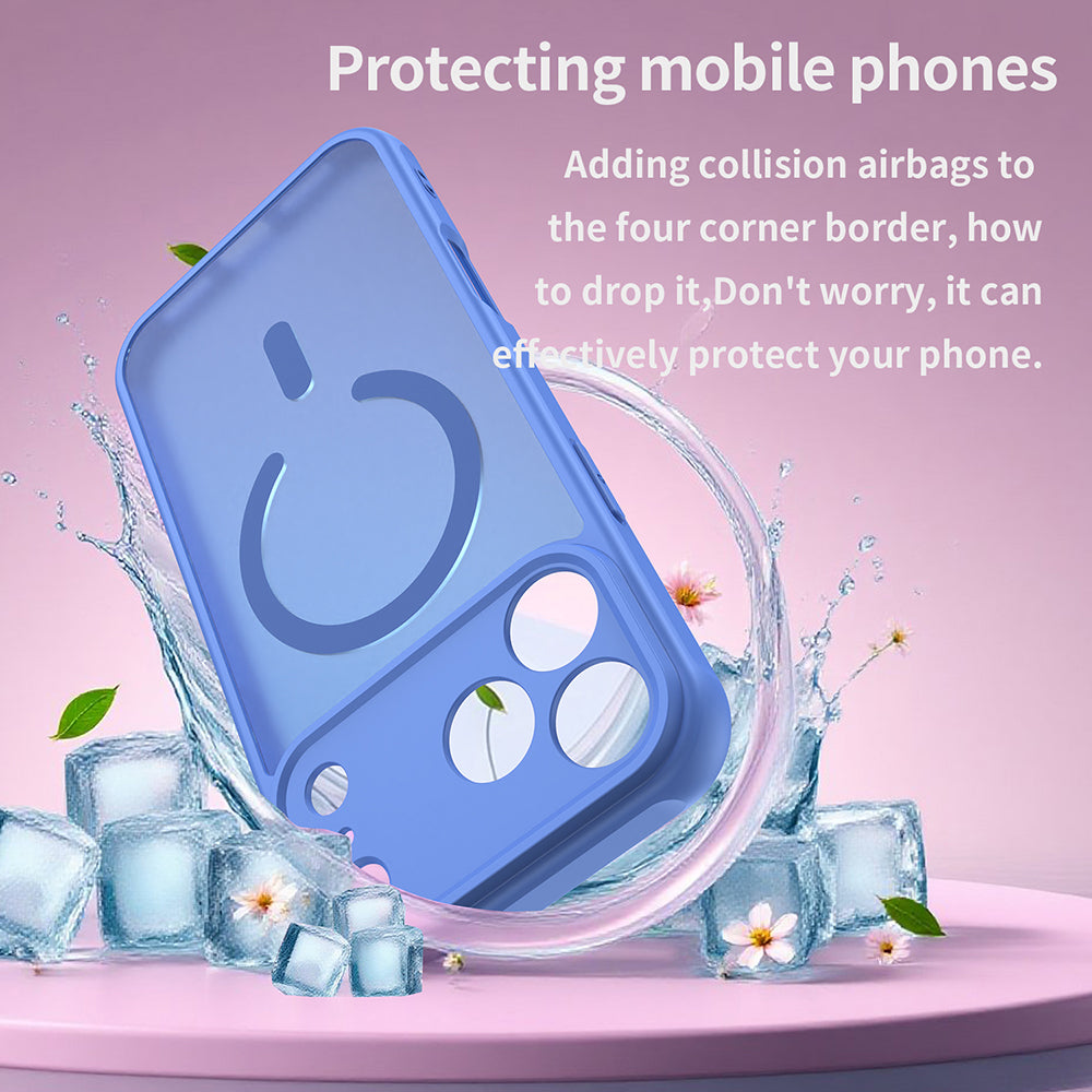 Husa de protectie Techsuit HaloFrost II MagSafe compatibil cu iPhone 18 Pro Max / iPhone 17 Pro Max, Albastru