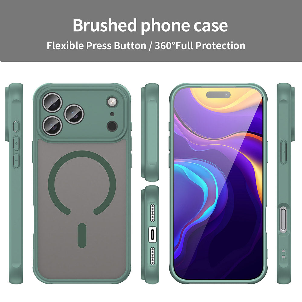 Husa de protectie Techsuit HaloFrost II MagSafe compatibil cu iPhone 18 Pro Max / iPhone 17 Pro Max, Verde