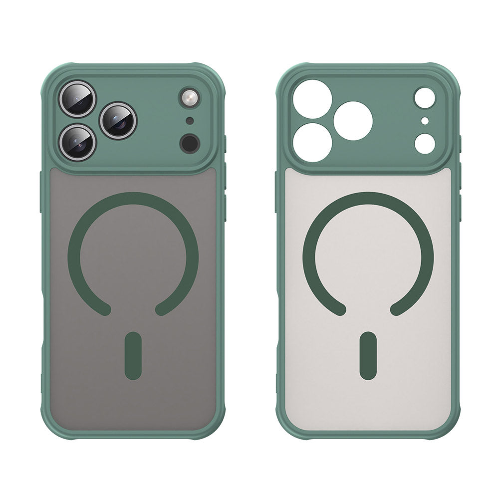 Husa de protectie Techsuit HaloFrost II MagSafe compatibil cu iPhone 18 Pro Max / iPhone 17 Pro Max, Verde
