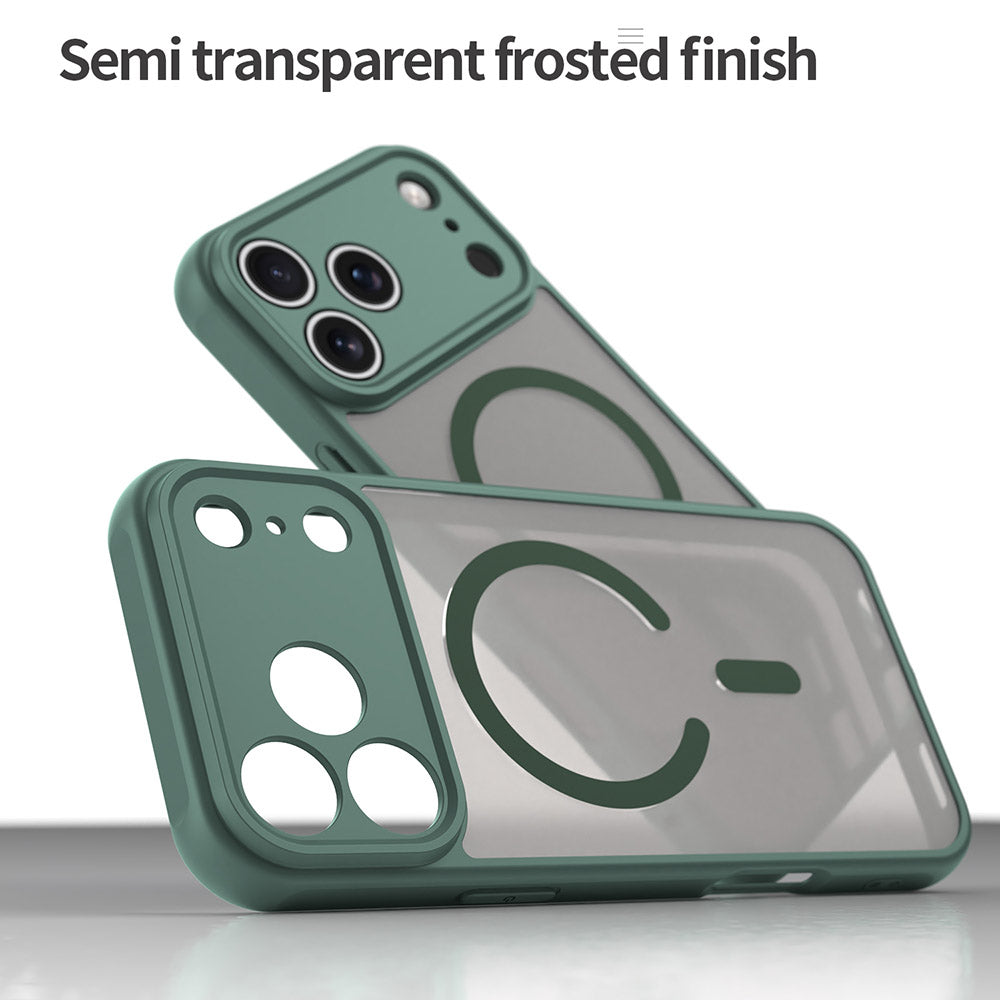 Husa de protectie Techsuit HaloFrost II MagSafe compatibil cu iPhone 18 Pro Max / iPhone 17 Pro Max, Verde