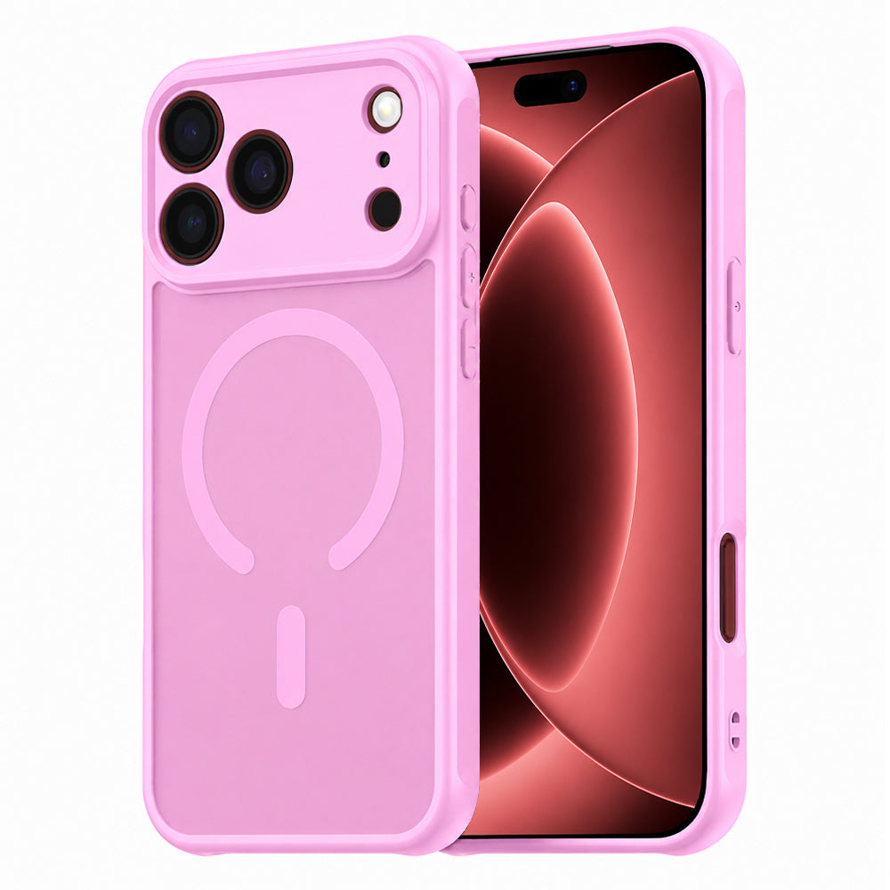 Husa de protectie Techsuit HaloFrost II MagSafe compatibil cu iPhone 18 Pro Max / iPhone 17 Pro Max, Roz