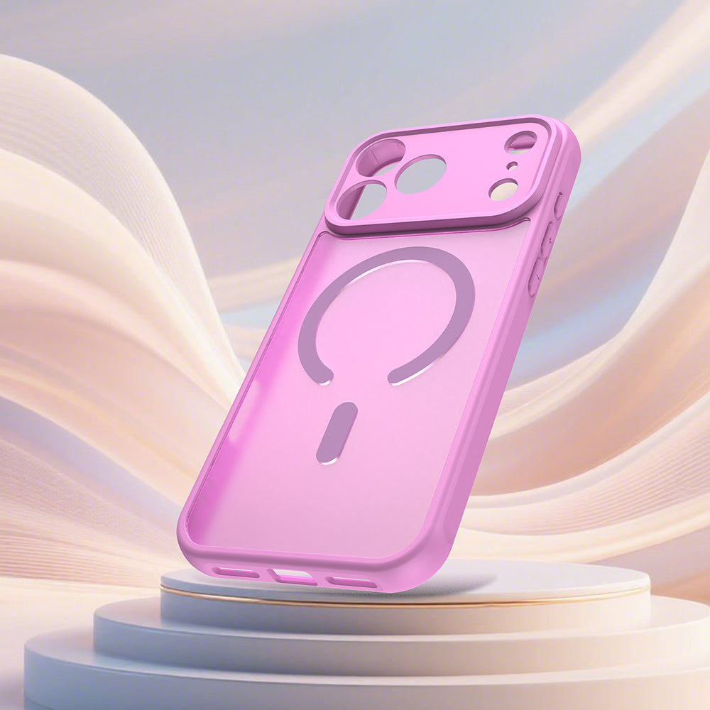 Husa de protectie Techsuit HaloFrost II MagSafe compatibil cu iPhone 18 Pro Max / iPhone 17 Pro Max, Roz
