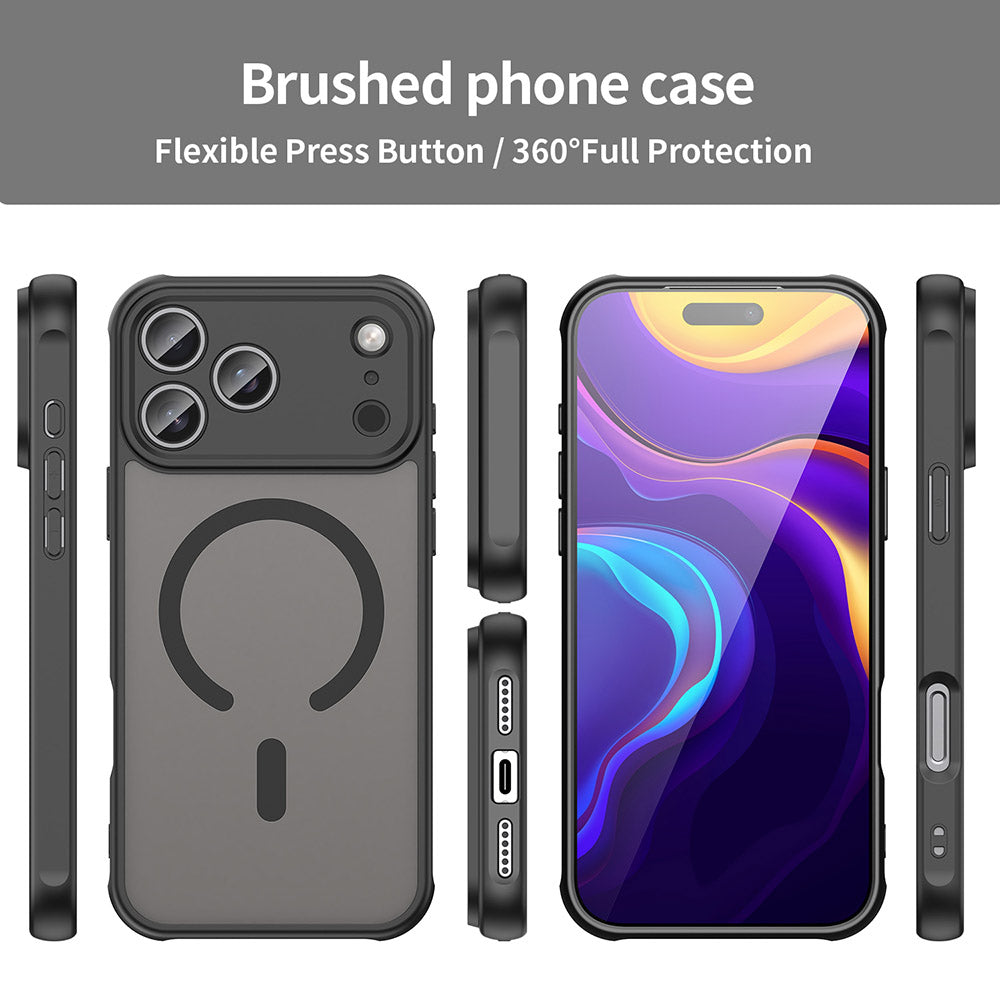 Husa de protectie Techsuit HaloFrost II MagSafe compatibil cu iPhone 18 Pro Max / iPhone 17 Pro Max, Negru