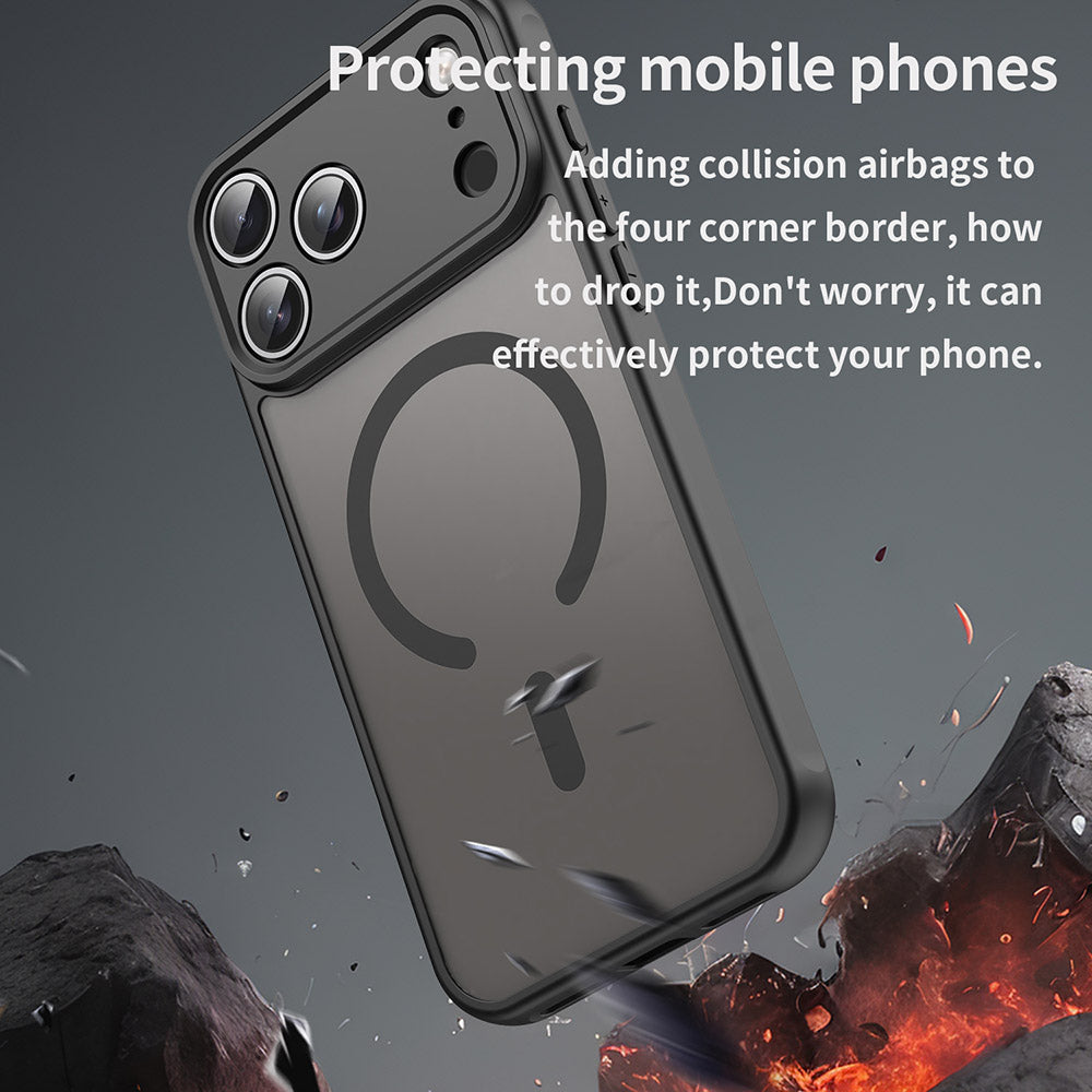 Husa de protectie Techsuit HaloFrost II MagSafe compatibil cu iPhone 18 Pro Max / iPhone 17 Pro Max, Negru