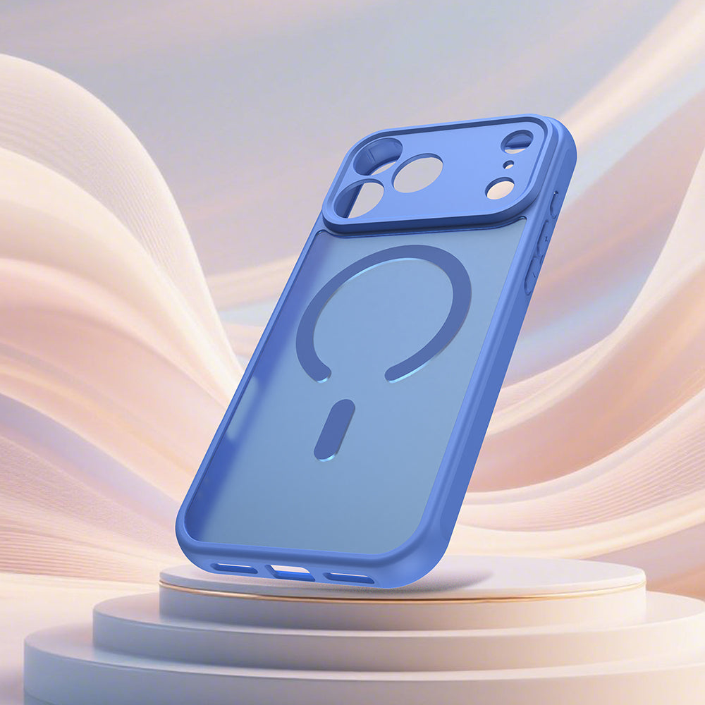 Husa de protectie Techsuit HaloFrost II MagSafe compatibil cu iPhone 18 Pro / iPhone 17 Pro, Albastru