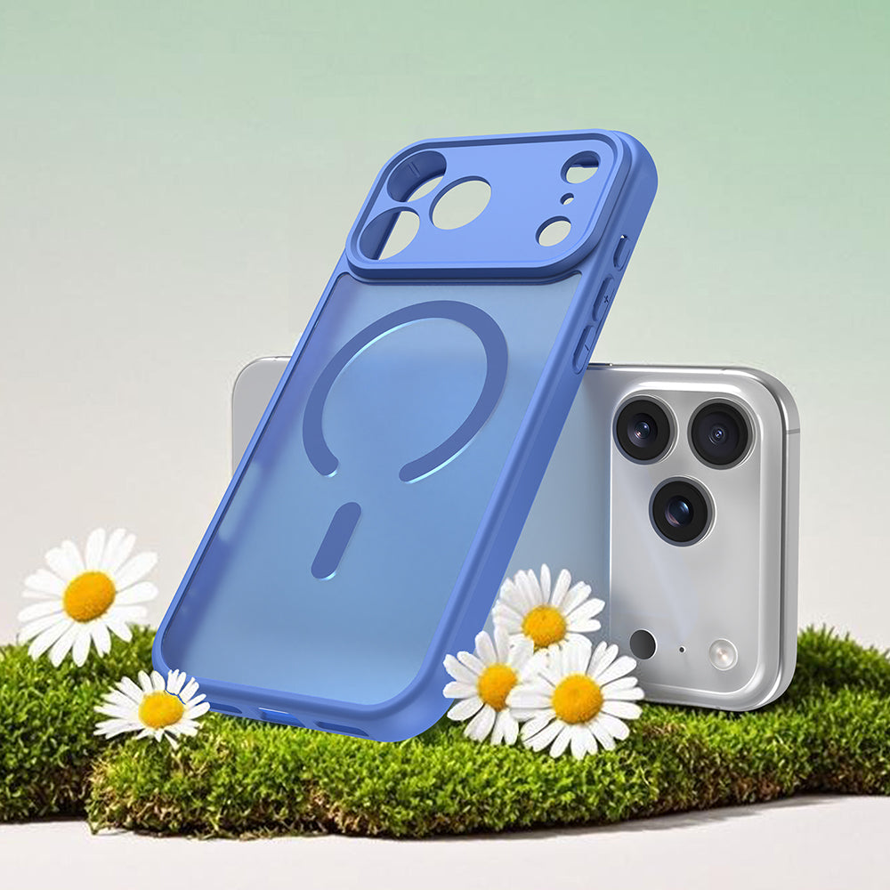 Husa de protectie Techsuit HaloFrost II MagSafe compatibil cu iPhone 18 Pro / iPhone 17 Pro, Albastru