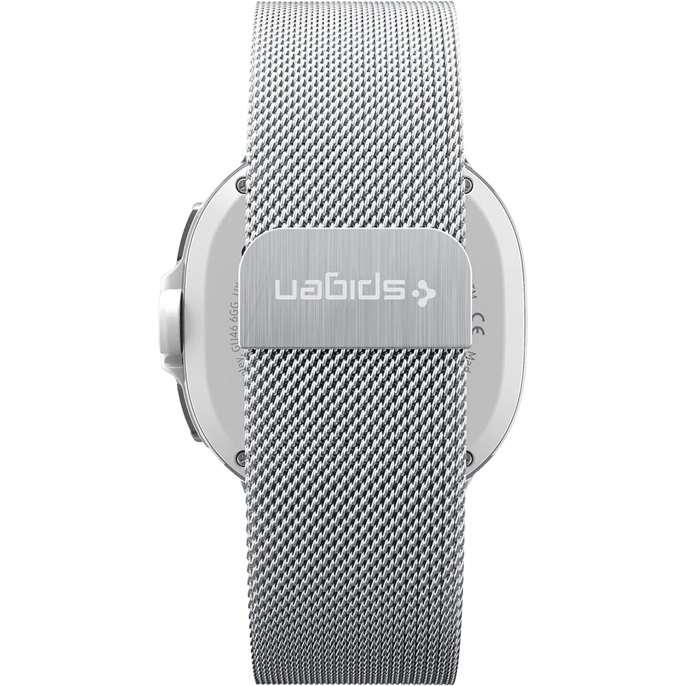 Curea smartwatch Spigen Metal Fit compatibil cu Samsung Galaxy Watch9 / Watch8 / Watch8 Classic, Argintiu