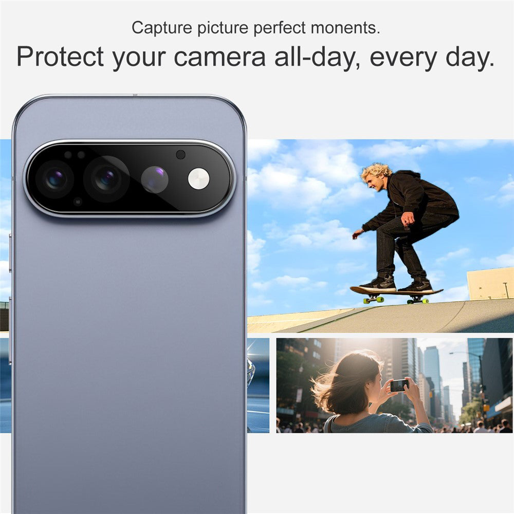 Folie de protectie Techsuit Full Camera Glass compatibil cu Google Pixel 11 Pro, Negru