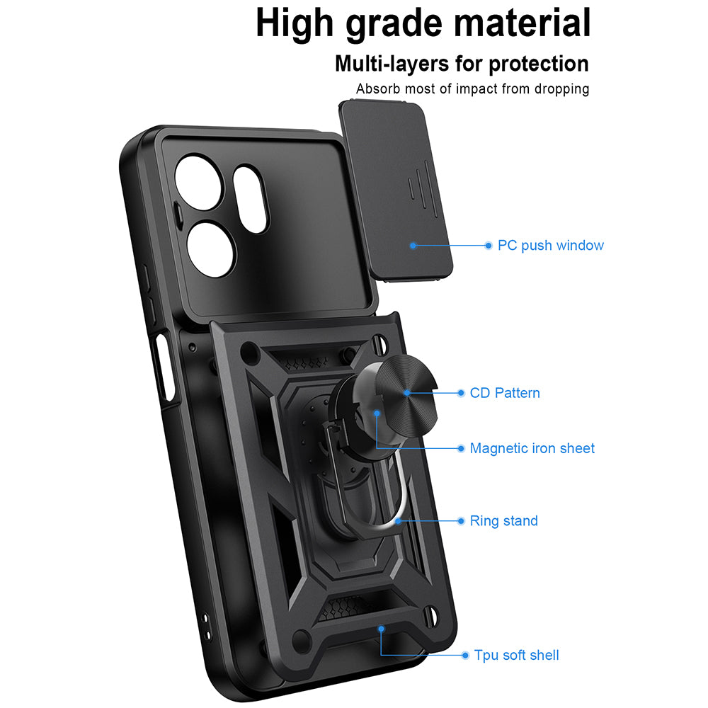 Husa de protectie Techsuit CamShield Series compatibil cu Honor 600 Smart, Verde